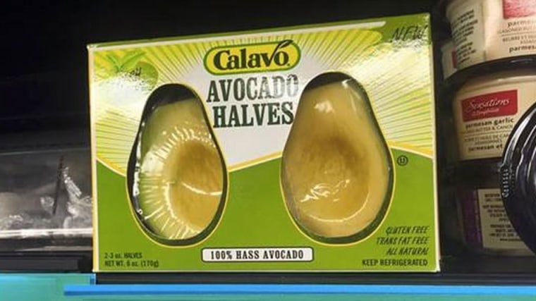 Pre-cut avocado halves
