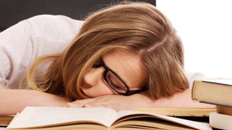 IMAGE: Sleeping student