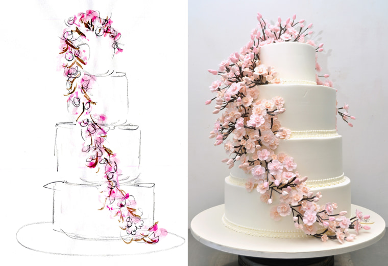 Flora Wedding Cake by Sylvia Weinstock Cakes