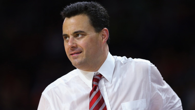 Head coach Sean Miller of the Arizona Wildcats