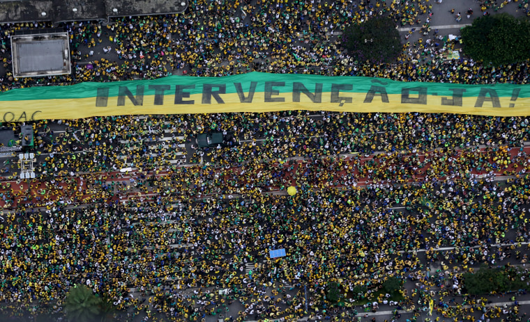 Brazilians Return To Streets Demanding President Dilma Rousseffs Exit