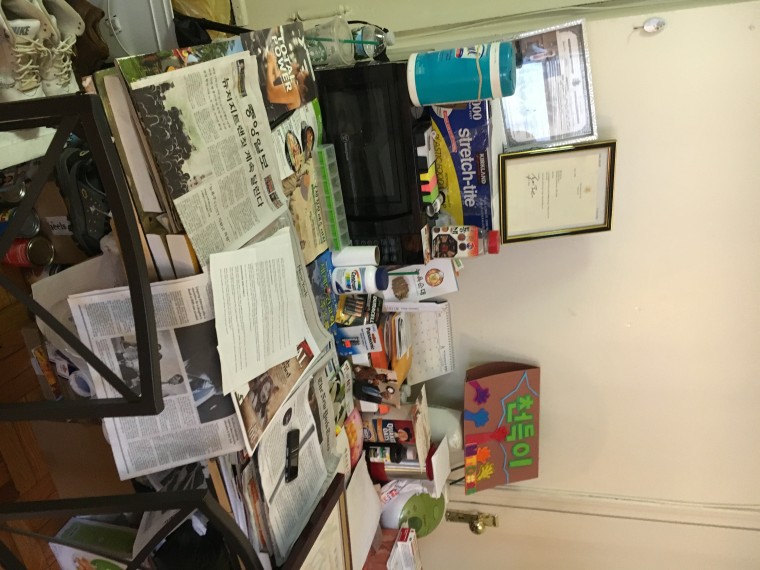 Reading materials collected by Han Tak Lee following his release from prison in 2014.