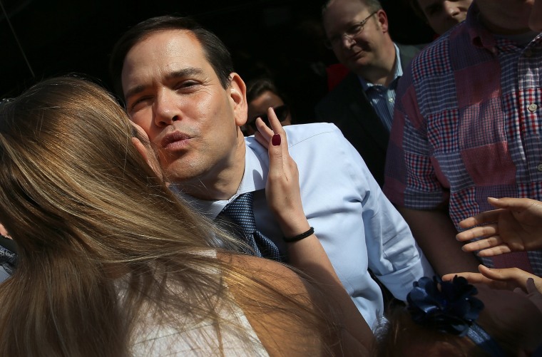 Image: *** BESTPIX *** Marco Rubio Campaigns Across Home State Florida Ahead Of Primary
