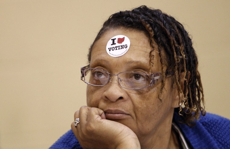 Image: Voters cast their ballots in the U.S. presidential primary election in Ohio