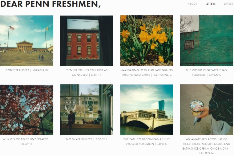 Image: Dear Penn Freshmen