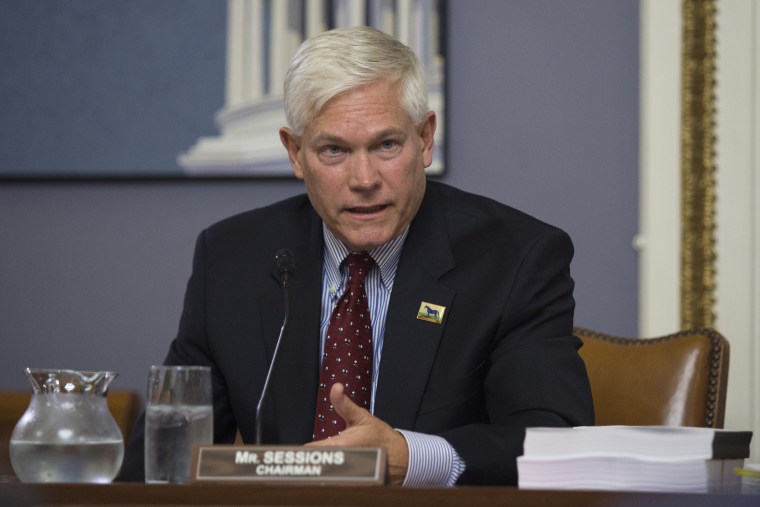 Chairman Pete Sessions, R-Texas, speaks during a House Rules Committee meeting on November 2, 2015.