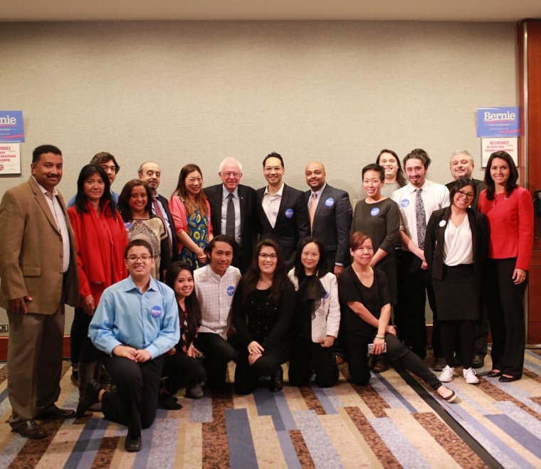 Asian-American leaders meet with Bernie Sanders