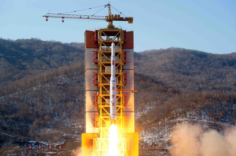 Image: NKOREA-MILITARY-SPACE-SATELLITE