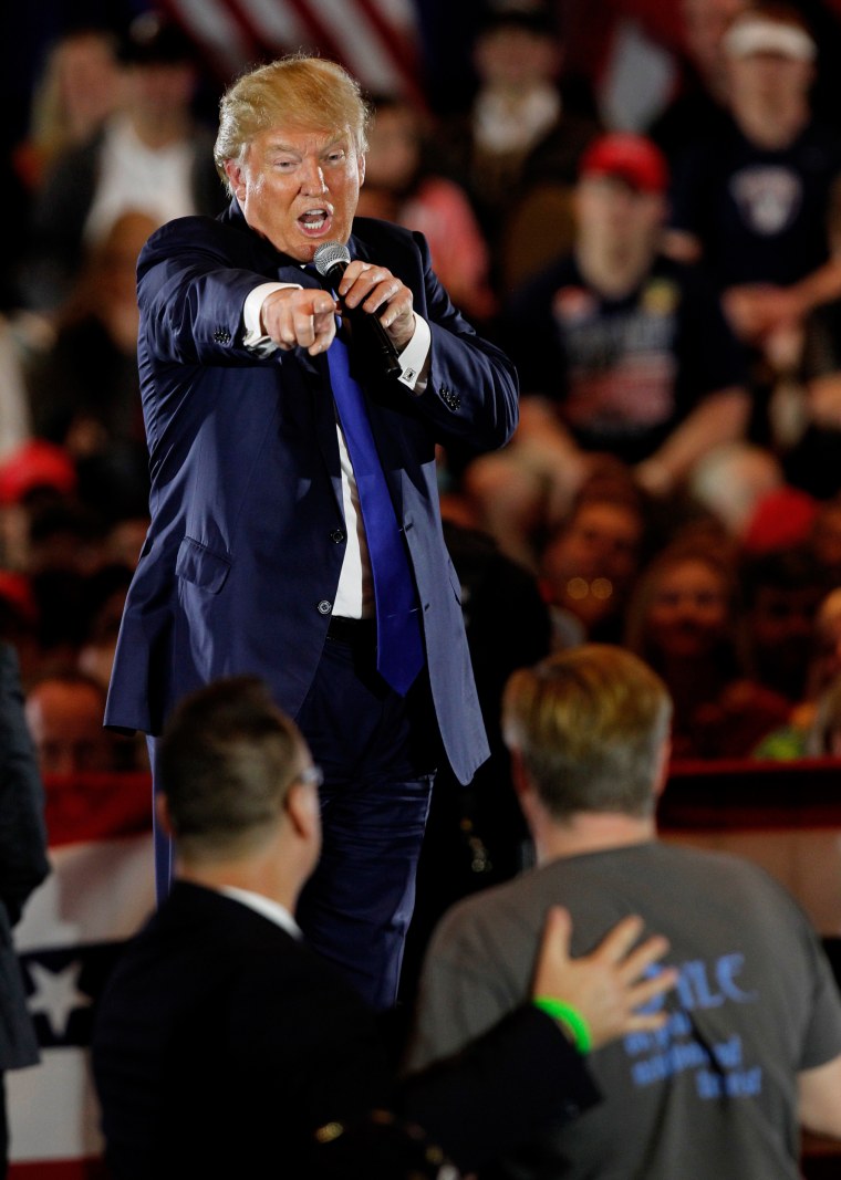Image: Donald Trump Holds Campaign Rally in Cincinnati Ahead Of Ohio Primary
