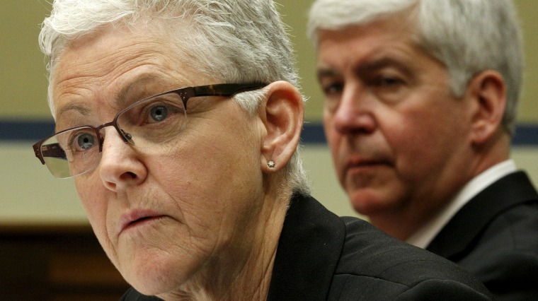 Image: Flint Michigan water hearing on Capitol in Washington