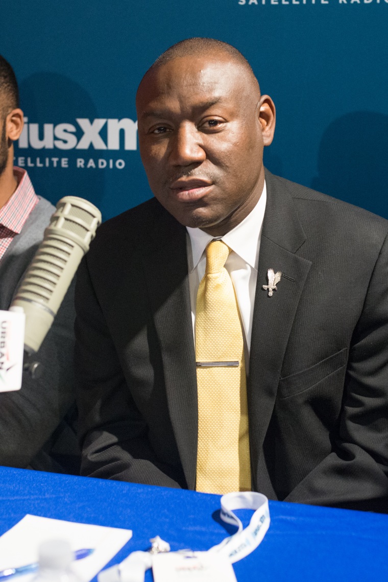 NEW YORK, NY - DECEMBER 03: (L-R) President of National Bar Association Ben Crump attends SiriusXM's 'An American Conversation: Race And Policing' at the SiriusXM Studio on December 3, 2015 in New York City.