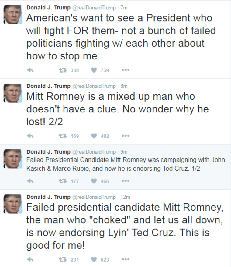 Mitt Romney Says He Will Vote for Ted Cruz