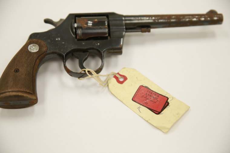 Chesimard and another suspect were convicted of using Foerster’s service revolver (seen here) to finish off the wounded trooper.