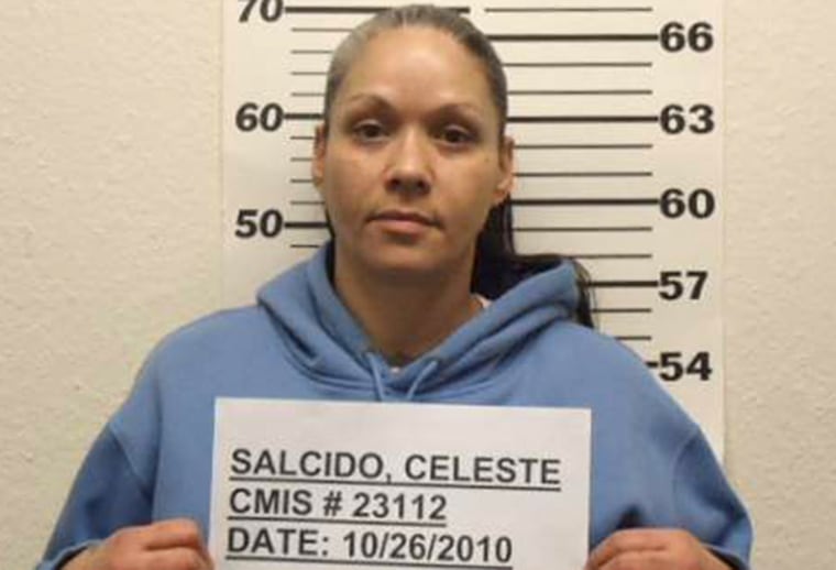 Celeste Salcido, 45, is charged with two counts each of harboring or aiding a felon and assisting escape.