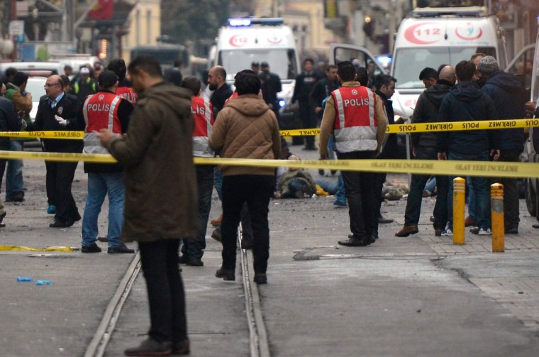 Image: Suicide bomb attack at Istiklal Street in Istanbul