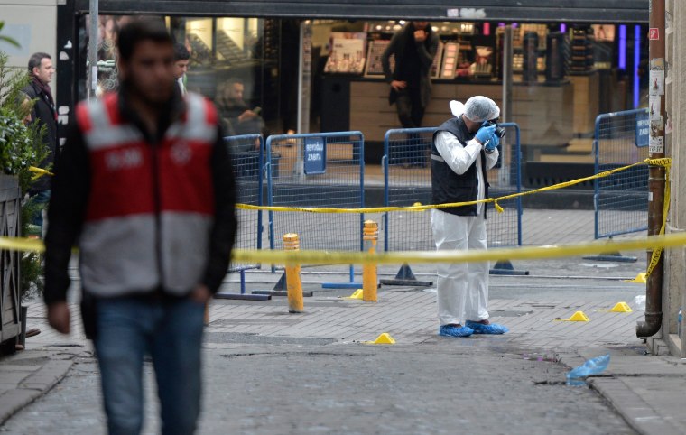 Image: Suicide bomb attack at Istiklal Street in Istanbul