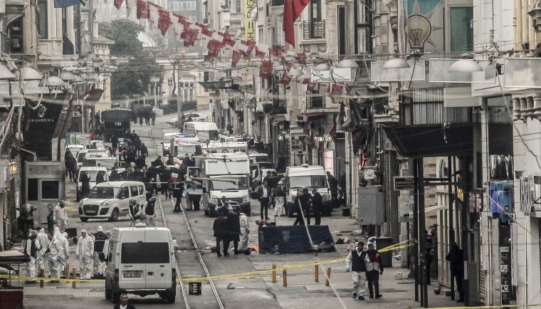 Image: Bomb Explodes In Tourist Shopping Area Of Istanbul