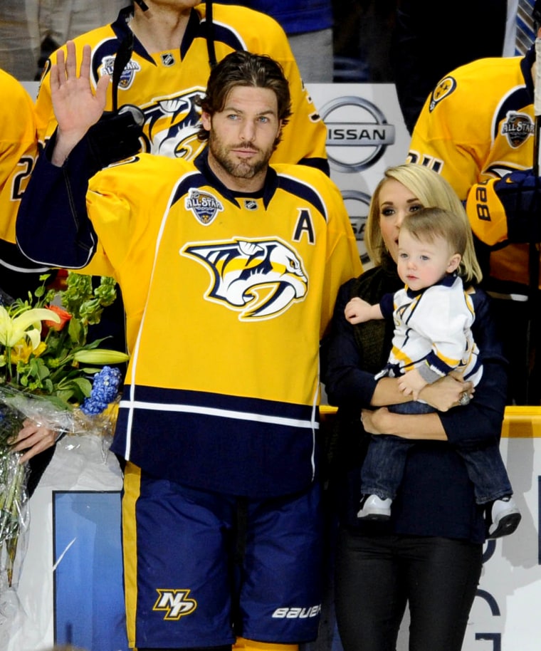 FUN! Carrie Underwood & hockey hubby Mike Fisher were part of our Newk's  Cool Springs location …