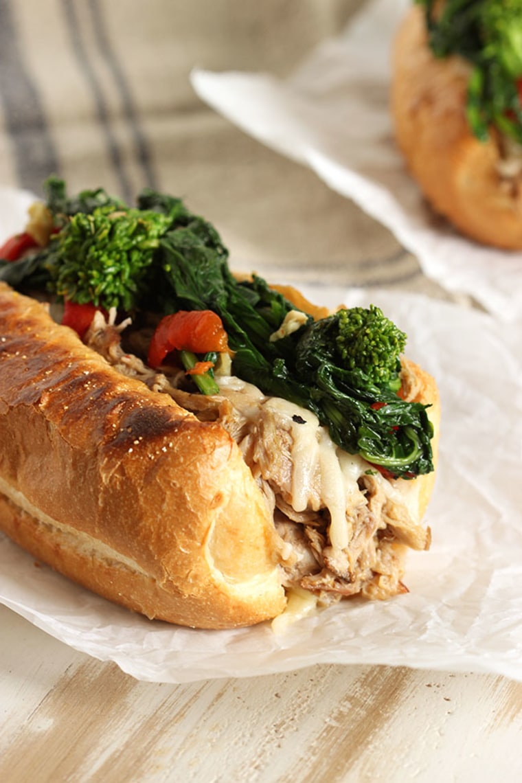 Philly-style roast pork sandwich by TODAY Food Club member Kellie Hemmerly of The Suburban Soapbox