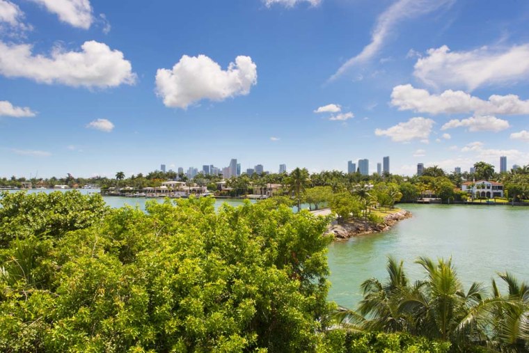 Waterfront home that's for sale in Miami