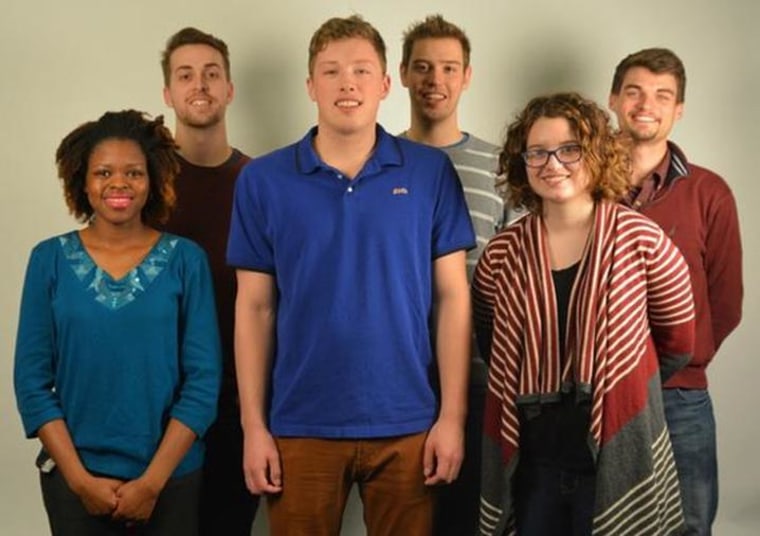 Nesel Pack founders Martha Pietruszewski, Will Radke, Jake Portra, Cole McCloskey, Larry Lorbiecki and Rosebert Altianas