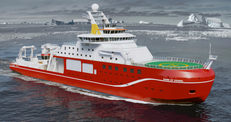 Image: An artist's impression of the polar research vessel being built for Britain's Natural Environment Research Council