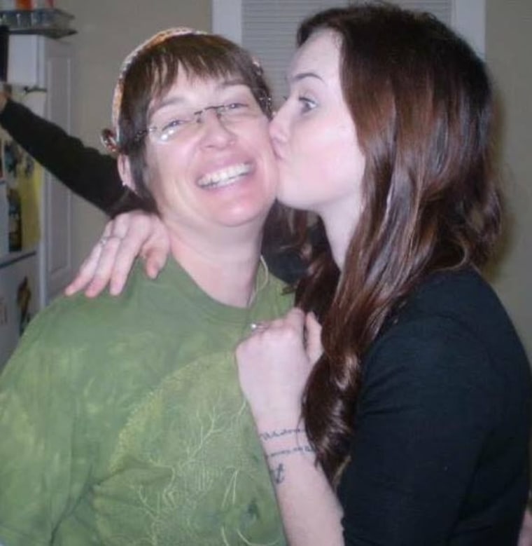 Morgan Bauer (right) with her mother Sherri Sichmeller (left).