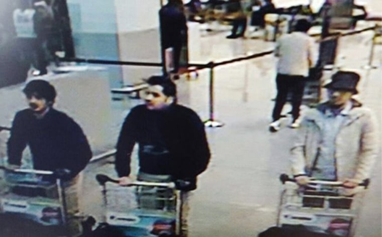 Image: The three men considered suspects by Belgian authorities