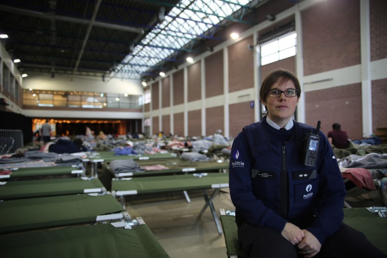 Image: Stephanie Gille, press officer for the local Leuven police