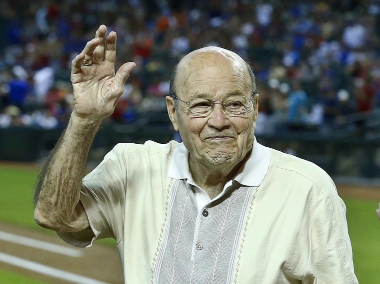 Image: Joe Garagiola, Ken Kendrick, Derrick Hall