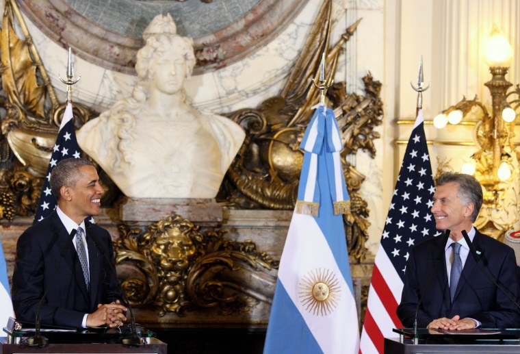 Image: ARGENTINA-US-OBAMA-MACRI