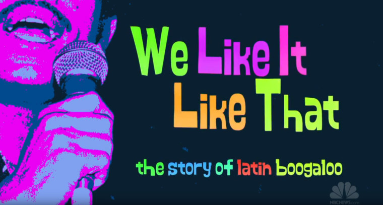 Still from "We Like It Like That," a documentary on the Boogaloo musical genre.