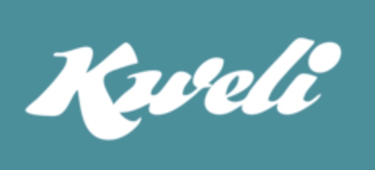 Screen grab of the Kweli logo