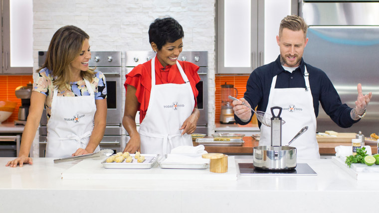 Michael Voltaggio cooks up ooey gooey cheese sticks with spicy avocado ranch dip