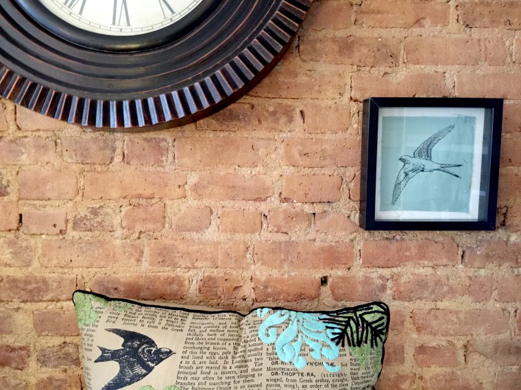 Frame a printed fabric swatch as art
