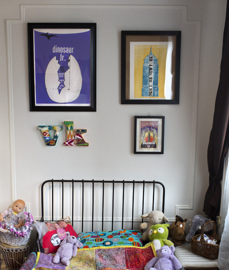 Colorful art in the nursery makes all the difference