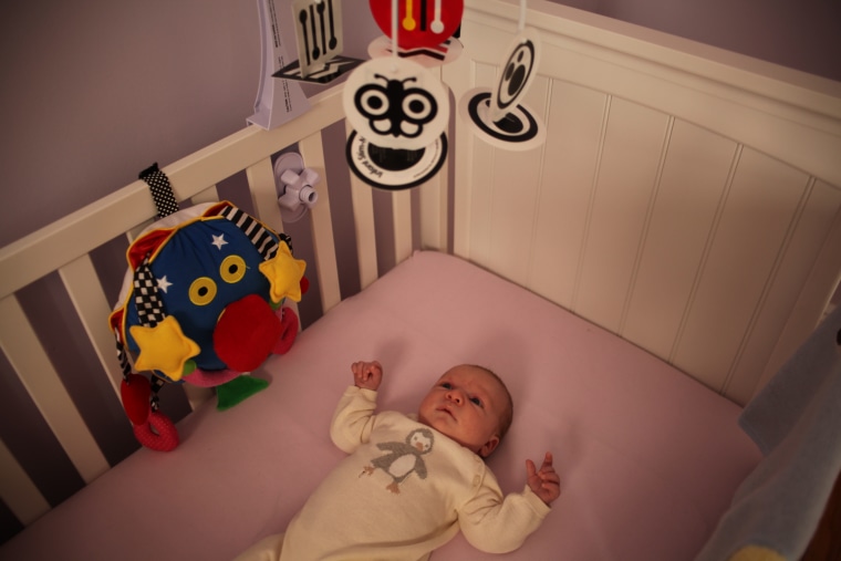 Lisa Tolin's son's fitted sheet is lavender and he doesn't care one bit. 