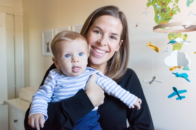 Lauren Sullivan and her blue-eyed son, Sully. 