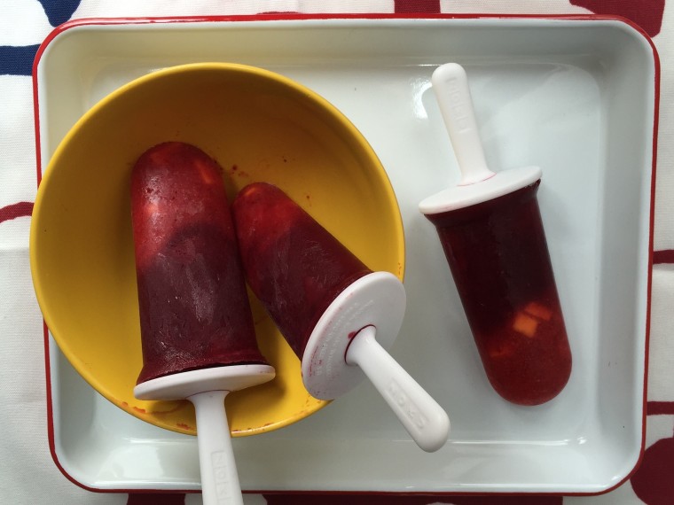 Strawberry Mango Popsicles