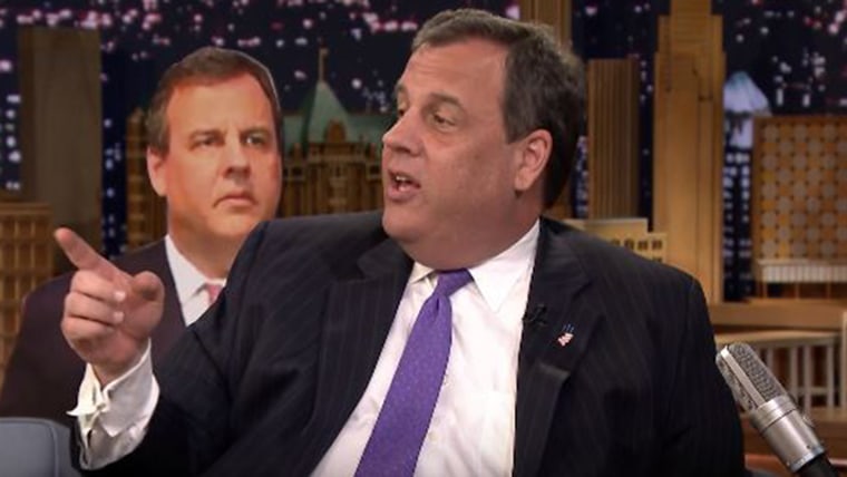 Chris Christie explains that awkward Super Tuesday face on 'Tonight'