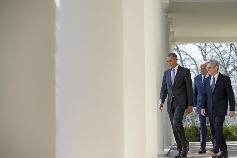 Barack Obama, Joe Biden, Merrick Garland