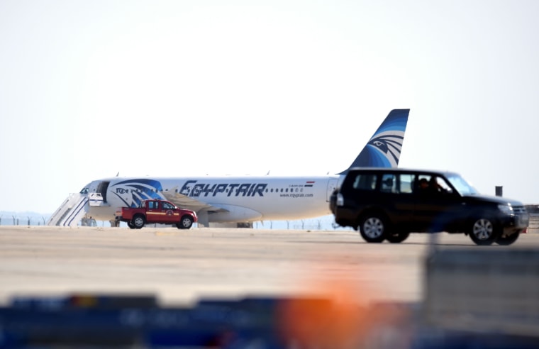 Image: The plane sits on the tarmac