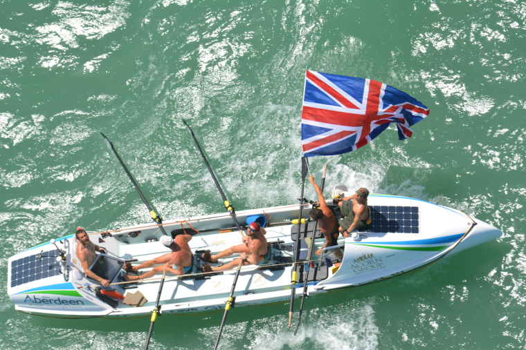 Team Essence Celebrates Record Setting Row Across Atlantic Ocean