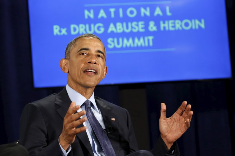 Image: Obama visits Atlanta to participate in a drug abuse summit