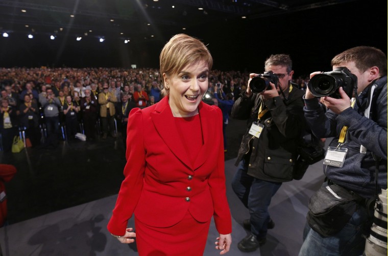 Image: Scotland's First Minister Nicola Sturgeon on March 12, 2016