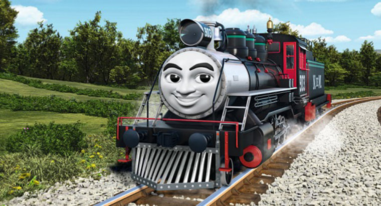 Image: Carlos, a new character in the 'Thomas the Tank Engine' series by Mattel.