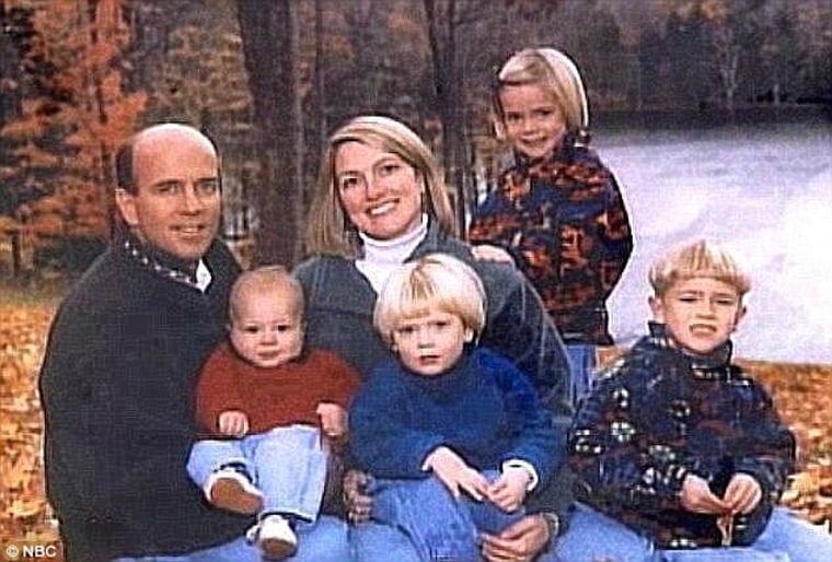 Cal Harris and Michele Harris with their four children.