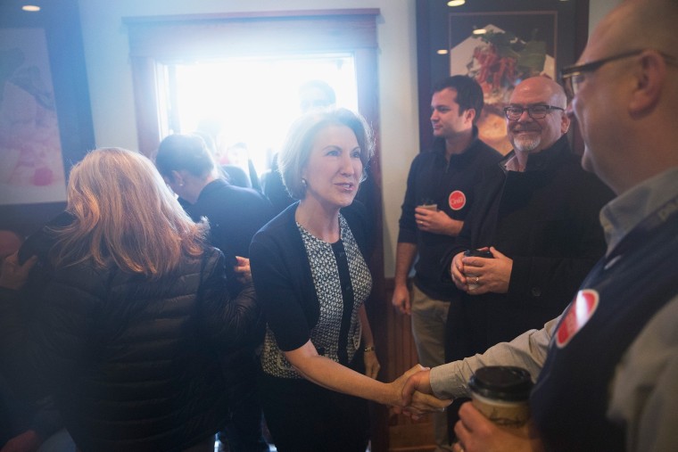 Image: Heidi Cruz And Carly Fiorina Campaign For Ted Cruz In Wisconsin