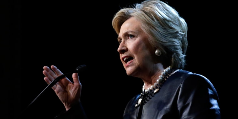 Image: US Democratic presidential candidate Hillary Clinton campaigns in New York City