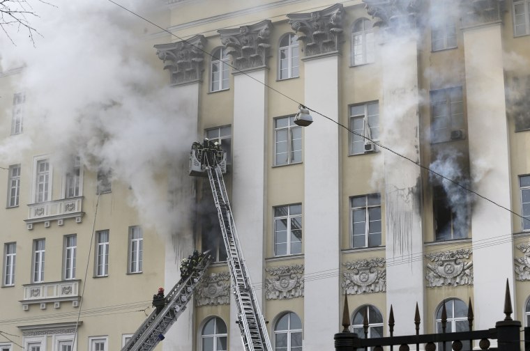 Image: Fire at Russian Defense Ministry building